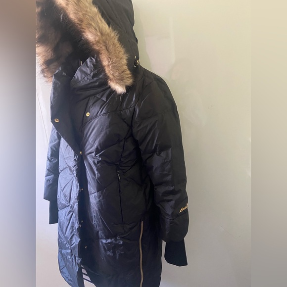 Eddie Bauer Limited Edition centennial warm Puffer Jacket with Fur Hood - Picture 9 of 17